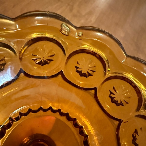 Amber base that goes to the 3 piece moon & stars candle lamp. Base only. *READ* - Picture 6 of 9